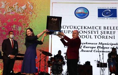 Avrupa Konseyi'nden Büyükçekmece'ye 'Avrupa Şeref Plaketi' ödülü