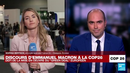 Discours d'E.Macron à la COP26 : "les pays doivent respecter les engagements de 2015"