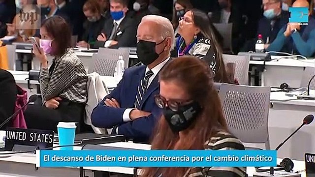 El descanso de Biden en plena conferencia por el cambio climático