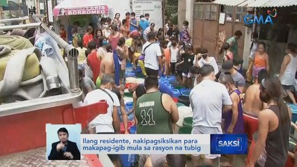 Ilang residente, paglalaba ang unang hinarap sa pagbabalik ng supply ng tubig | Saksi