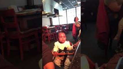 Baby Girl's First Time at Hibachi