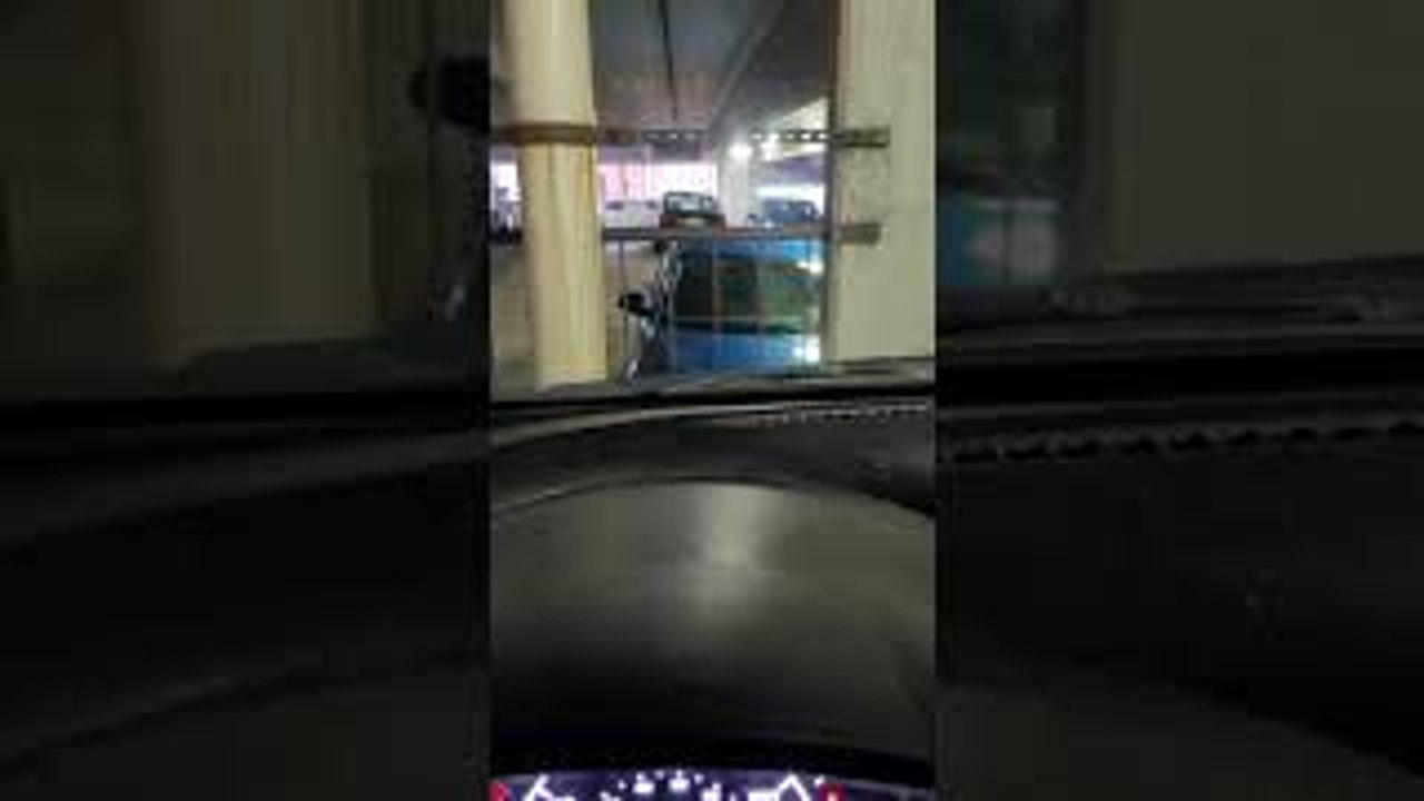 Darkness of Parking Garage Hides Spooky Surprise in Car