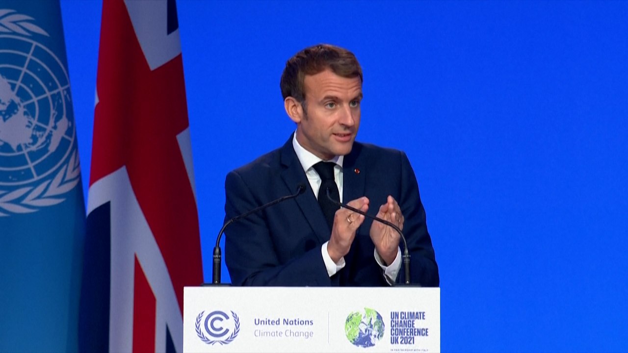 COP26 : Macron appelle les « plus gros émetteurs » à rehausser leurs objectifs