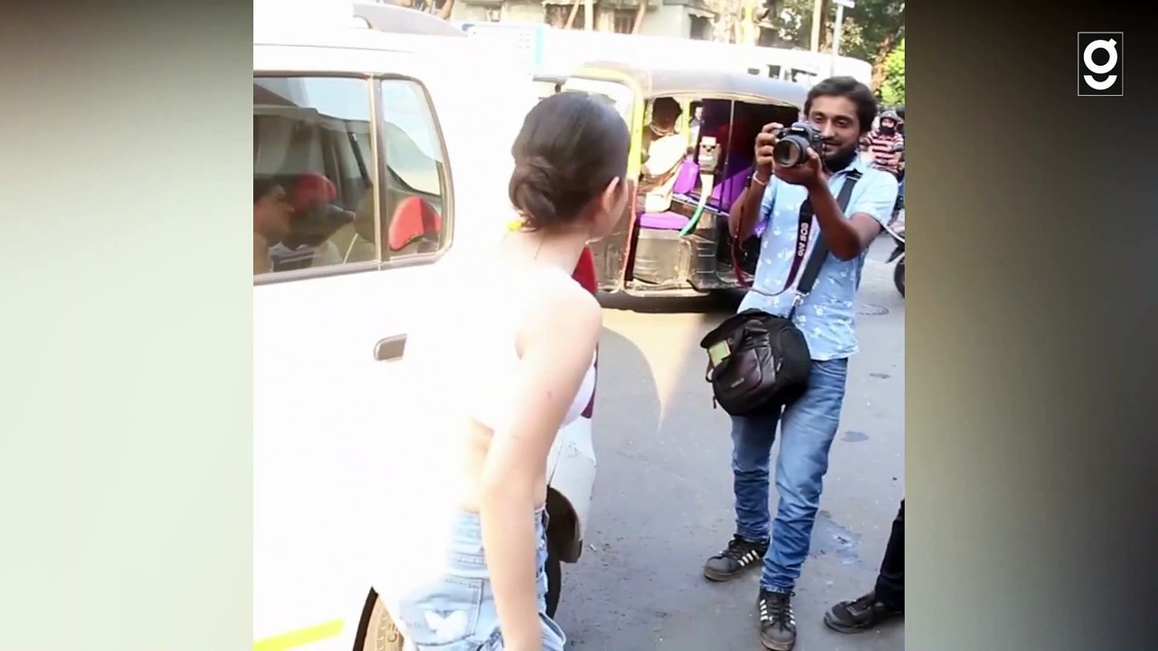 Urfi Javed Snapped at the city Today In White Dress