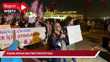 Kadınlardan Naci İnci protestosu