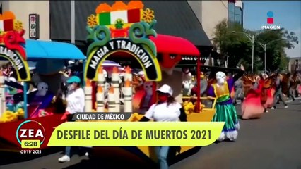 Entre música y color, así se vivió el Desfile por el Día de Muertos