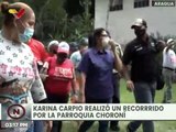 Aragua l Candidata Karina Carpio realizó recorrido por la parroquia Choroní