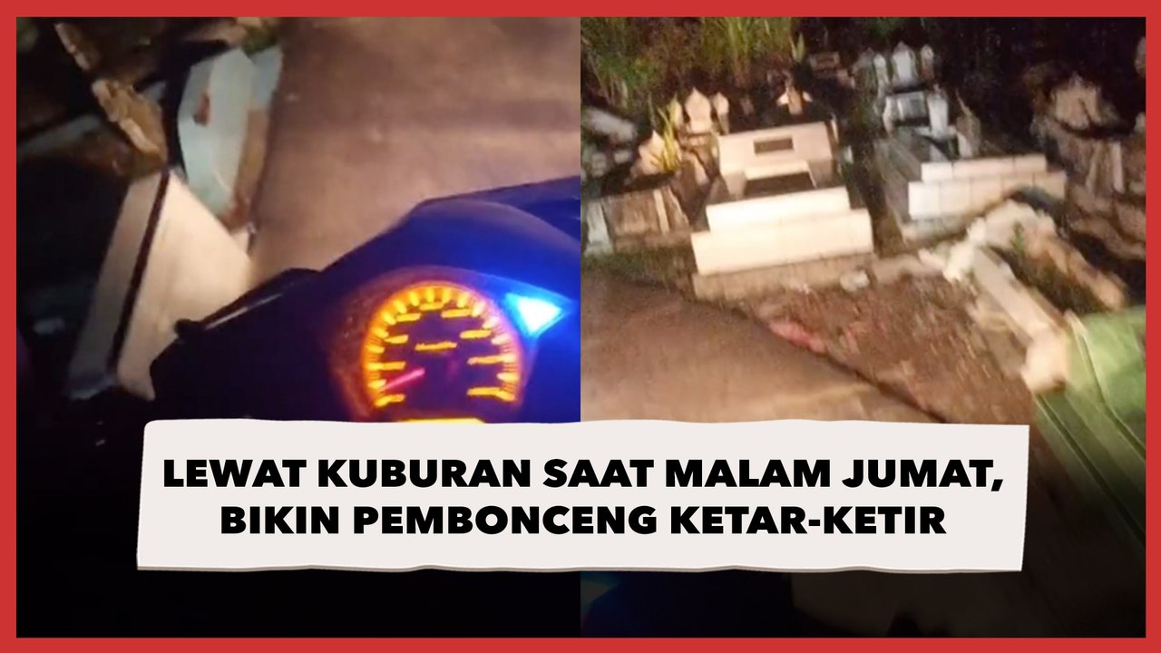 Lewat Kuburan saat Malam Jumat, Kelakukan Pengendara Motor Bikin Pembonceng Ketar-Ketir