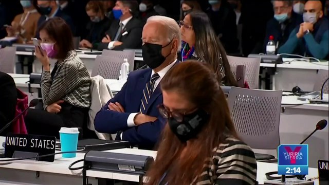 Joe Biden se queda dormido durante la Cumbre del Cambio Climático