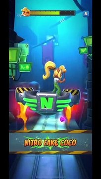 Nitro Fake Coco Battle Run Gameplay On The Lab - Crash Bandicoot: On The Run!