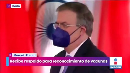 Marcelo Ebrard recibe respaldo para reconocimiento de vacunas