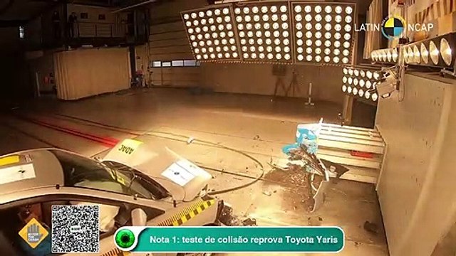 Nota 1: teste de colisão reprova Toyota Yaris