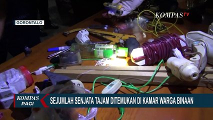 Razia! Sejumlah Senjata Tajam Gergaji, Pisau, Gunting Ditemukan di Kamar Warga Binaan