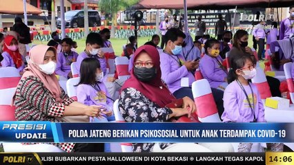 PRESISI Update 14.00 WIB : Kapolda Jateng Berikan Psikososial untuk Anak Terdampak Covid-19