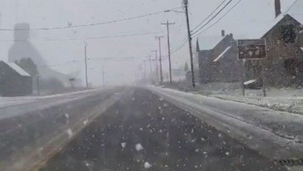 First snowflakes fall in the heartland