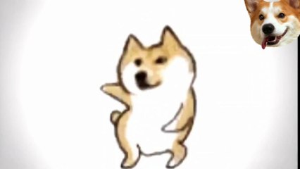Hand-made animation，After painting for 5 days, the puppy finally learned to dance.