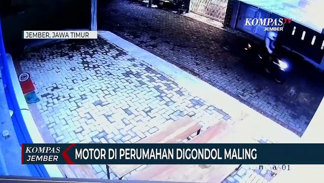 Motor di Perumahan Digondol Maling, Aksi Pelaku Terekam CCTV