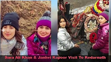Sara Ali Khan And Janhvi Kapoor Visit Kedarnath, Beautiful Pictures