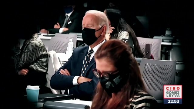 Joe Biden se vuelve viral tras quedarse dormido durante cumbre COP26