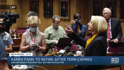 Arizona Senate President Karen Fann says she will retire at the end of her term