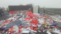 Kuzey Marmara Otoyolu'nda 6 aracın karıştığı zincirleme kaza