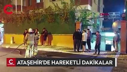 Ataşehir'de öğrenci yurdunda yangın paniği