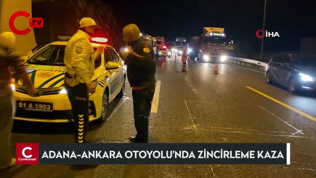 Adana-Ankara Otoyolu’nda zincirleme kaza: 4 yaralı