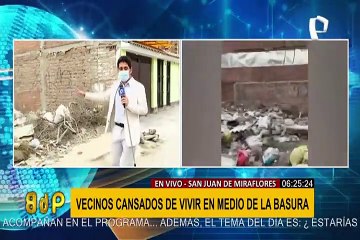 SJM: Vecinos mortificados por gran cantidad de basura y desperdicios en vivienda