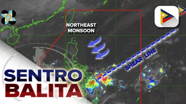 PTV INFO WEATHER: Shear line, umiiral sa Visayas at Mindanao; Northeast monsoon, nakaaapekto sa malaking bahagi ng Luzon