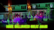 'NY woman unveils SPOOKY front yard decor as she strives to 'Make Halloween Great Again!''