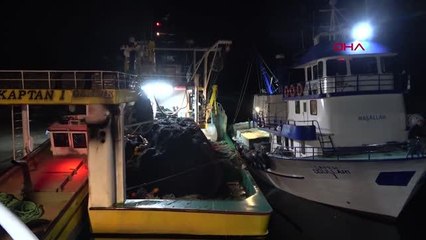 AMASRA'DA BALIKÇILAR 15 TON HAMSİ İLE DÖNDÜ
