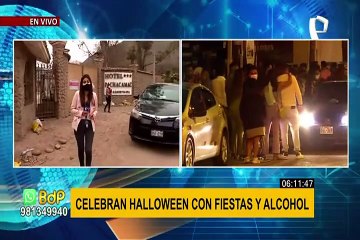 Celebran Halloween con fiestas y alcohol sin respetar las restricciones dictadas por el Gobierno