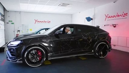 Pierre-Emerick Aubameyang nous montre le nouveau custom de son Urus Lamaborghini