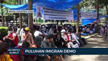 Imigran Asal Afganistan Gelar Unjuk Rasa di Medan