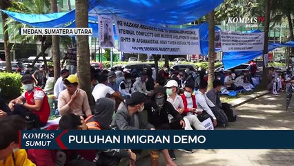 Imigran Asal Afganistan Gelar Unjuk Rasa di Medan