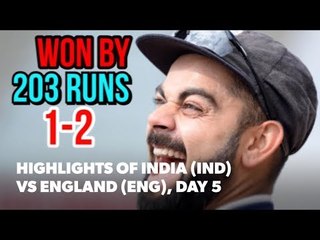 3rd Test (Trent Bridge) Day 5: Highlights from India (IND) vs England (ENG)