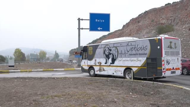 BALIKESİR - Gezici veteriner aracı Vetbüs sokak hayvanları için yollarda