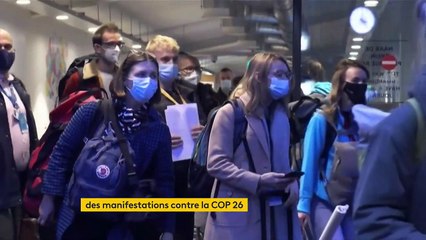 COP26 : en marge du sommet climatique, des centaines de manifestants réunis à Glasgow