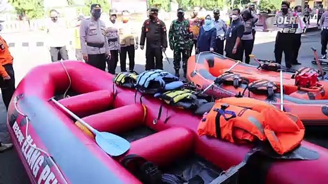 Polres Pekalongan Gelar Apel Kesiapan Menghadapi Bencana Alam