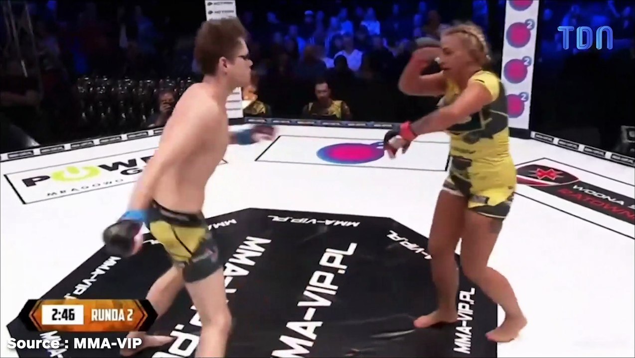 Un combat de MMA entre un homme et une femme fait polémique