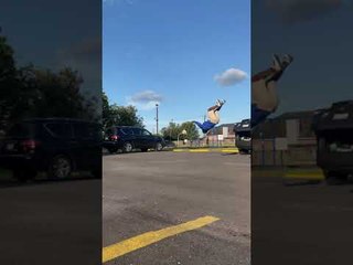 Backflip Attempt Failed After Hat Blocks Vision