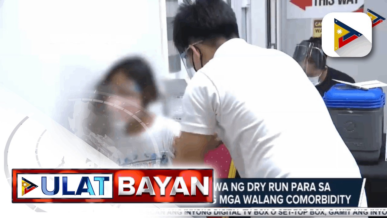 Taguig LGU, nagsagawa ng dry run para sa pediatric vaccination ng mga walang comorbidity