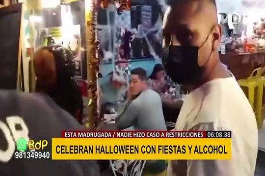 Celebran Halloween con fiestas y alcohol sin respetar las restricciones dictadas por el Gobierno