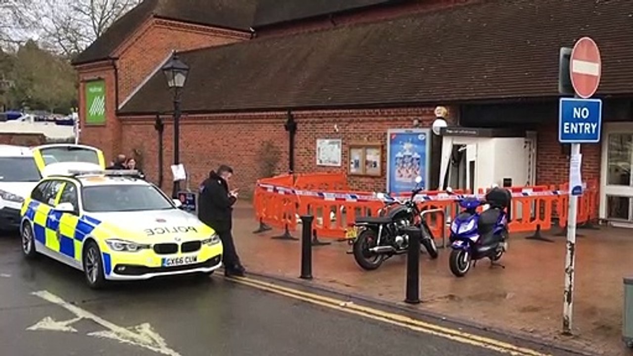 Thieves ransack Waitrose cash machine