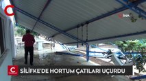 Silifke'de hortum çatıları uçurdu, tekneleri batırdı