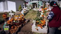 Familias visitan panteones del Estado de México; así se llenan de color