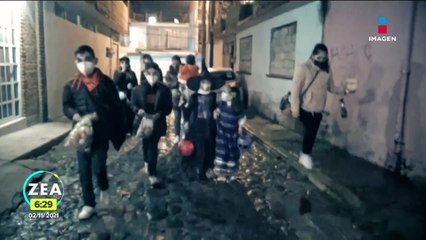 Niños salen a pedir calaverita a más de un año de confinamiento