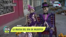 Con originales esculturas, ¡así celebran el Día de Muertos en Tláhuac!