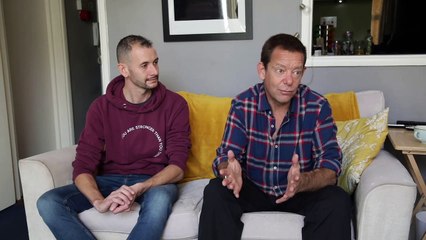 Kidney donor Gareth Hoole and his friend, kidney recipient Jeremy Penny