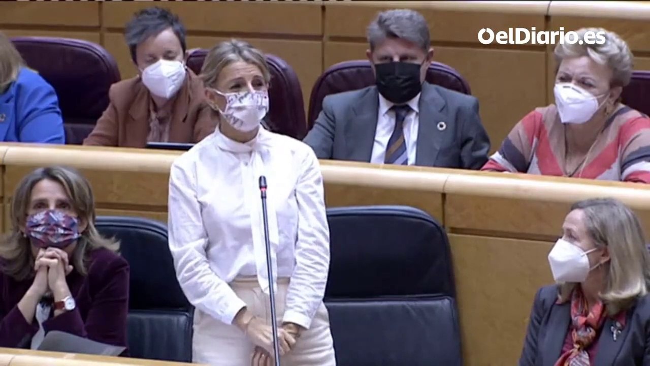 Yolanda Díaz cierra filas sobre la reforma laboral: "Sánchez, Calviño y yo misma acabaremos con los errores de política laboral del PP"